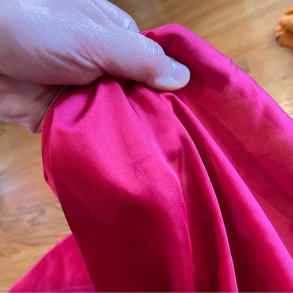 OLD TAG TORRID Plus Size Raspberry Red Beaded Sequin Satin Kimono Sleeve Blouse - Picture 13 of 16